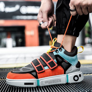 EUPHORIA 'Psyche Spark' X9X Sneakers - Orange/Black/Blue