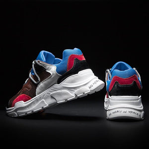 MERCY RX97 Chunky Leather/Mesh Sneakers - Multi Color