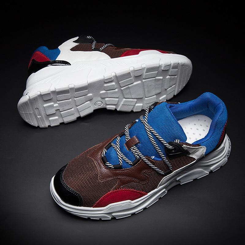 MERCY RX97 Chunky Leather/Mesh Sneakers - Multi Color