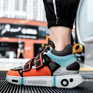 EUPHORIA 'Psyche Spark' X9X Sneakers - Orange/Black/Blue