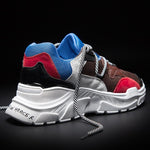 MERCY RX97 Chunky Leather/Mesh Sneakers - Multi Color