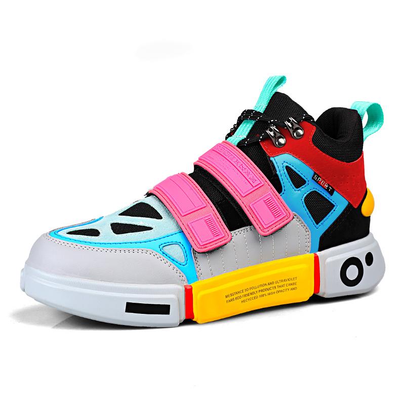 EUPHORIA 'Psyche Spark' X9X Sneakers - Grey/Pink/Red