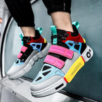 EUPHORIA 'Psyche Spark' X9X Sneakers - Grey/Pink/Red